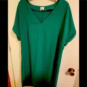 Target A New Day emerald green dress size XL